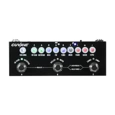 Pedal de efeito combinado para guitarra elétrica multifuncional e portátil CUVAVE CUBE BABY Reprodução de música sem fio