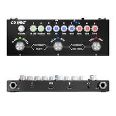 Pedal de efeito combinado multifuncional portátil para guitarra elétrica CUVAVE CUBE BABY com telefone de reprodução