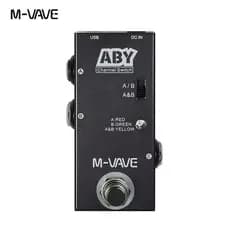 M-VAVE ABY Seletor de linha AB Switch Pedal de efeito para guitarra True Bypass Pedal para guitarra e baixo AB Box - ABY