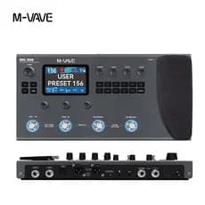 Pedal multiefeitos profissional M-VAVE MK-300 - 11 módulos, 120 modelos AMP/CAB, Bluetooth MIDI, gravação OTG, bateria