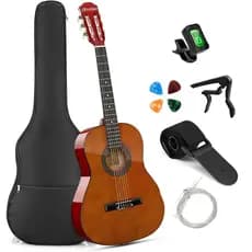 VEDO 36 inch acoustic guitar, suitable for beginners, children, and teenagers, 3/4 size acoustic travel guitar Acustica