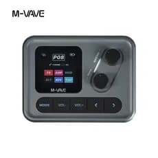 Processador de guitarra M-VAVE Pocket AMP Mini com tela HD de 1,54" e controle via Bluetooth/app/mais de 100 efeitos