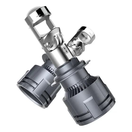 Par Ultra Lampada Farol Led  30000lm 200w Super Miniprojetor Canhão H7 6500K