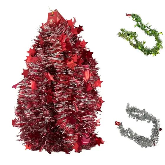 Festão de Natal Decoração Enfeites de Natal 2 Metros Kit