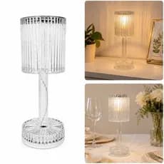 Luminária Abajur Quarto de Mesa Touch de Led sem Fio Para Casa Decoração Presente Dia dos Pais