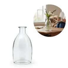 Vaso Solitário de Vidro Decorativo Transparente Plantas Decoração Difusor Mesa Casamento Eventos