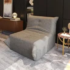 Poltrona com Design moderno aconchegante e atemporal inspirado no estilo Togo toda espuma