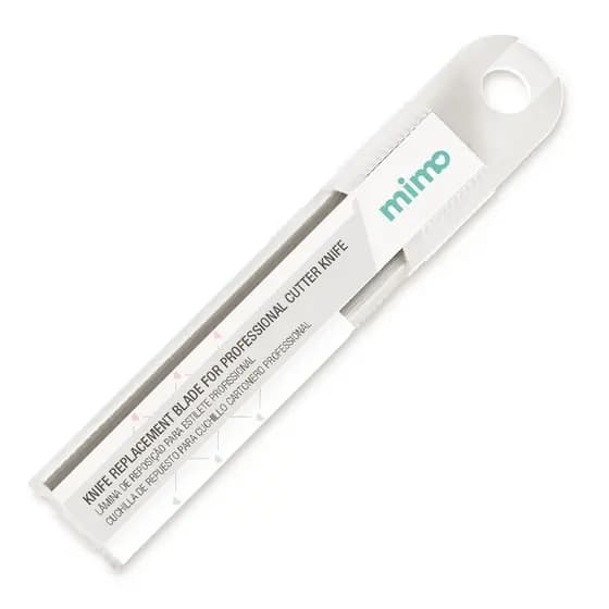 Lâmina de Reposição para Estilete Profissional Mimo 18 mm 10 Unidades