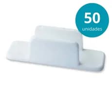 50x Prendedor de Canetas Padrão BIC e Lápis Canetafix Branco