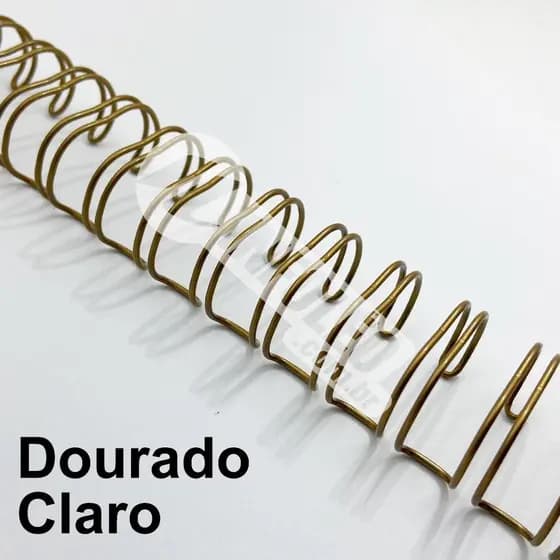 Wire-o Espiral 5/8" Dourado Claro 2:1 23 anéis - 2 unidades