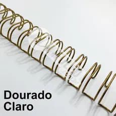 Wire-o Espiral 5/8" Dourado Claro 2:1 23 anéis - 2 unidades