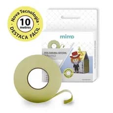 Fita Adesiva Espuma Banana Dupla Face 18mmx10M Mimo - 1, 2, 3 ou 4 unidades