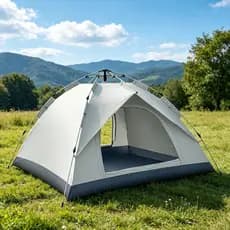 Barraca Camping 200cm*200cm*150cm Portátil A Prova D'agua Dois AndareBarraca De Acampamento3- 4 Pessoas De Praia Barraca
