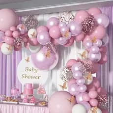 Kit 152 Balões Bexiga Jardim Encantado - Balão Bexigas Candy Número 7 Para Festas e Aniversários