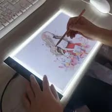Mesa De Led Luz Branco Desenho Transposição A4 Profissional