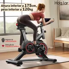 Bicicleta Ergométrica Spinning Bike mecânica suporta até 120 kg ideal para emagrecer em casa pedala V3