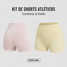 Kit 2 Shorts Leggings Leg Legue Feminino Exercicios Original Fit