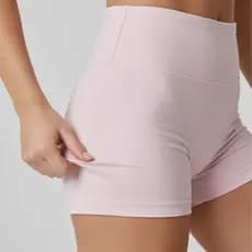 Kit 3 Shorts poliamida Legging Academia Cós Alto Não fica Transparente
