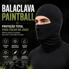 Balaclava Paintball Tática Respirável Proteção Total Rosto Pescoço e Cabeça