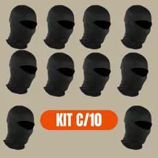 Kit 10 Balaclavas Touca Ninja Peluciada Térmica Unissex  Moto Bike Frio Esportes