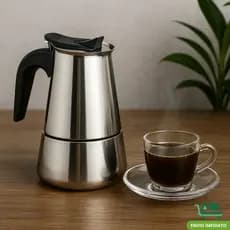 Cafeteira Italiana 9 Xícaras Café Expresso Aço inox café Moka  Luxo
