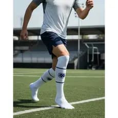 Meião Cruzeiro Esporte Clube Adulto Jogador Branco Original