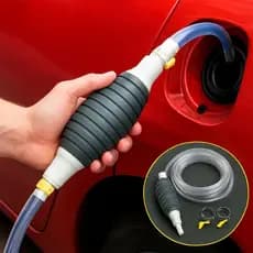 Bomba de Sucção Manual para Transferência Gasolina, Água, Óleo e Etanol - Fácil de Usar