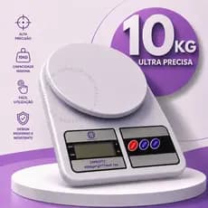 Balança Digital Cozinha 10Kg Cozinha Dieta Alimentos Precisão Digital Nutrição Confeitaria