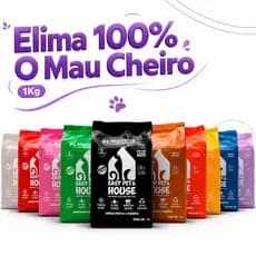 Pó Higiênico Eliminador de Odores Limpeza à Seco Cães e Gatos Antiodor Ação Bactericida 1kg