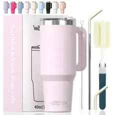 WATERSY Garrafa de água portátilcom isolamentotérmico de grande capacidade,1182ml, emaço inoxidável.