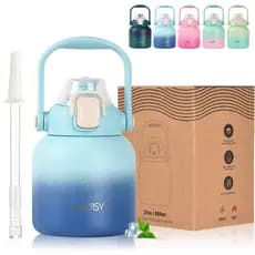 WATERSY Garrafa térmica aprimorada, capacidade de 800ml, isolamento reforçado, garrafa térmica espacial.
