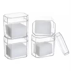 Kit 5/10/15/20 Caixinha Caixa Estojo Organizador acrílico Transparente para Relógio - Jóia - Bijuteria - Atacado