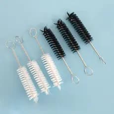 Atacado Mini Escova De Limpeza De Tubo De Vidro Durável , Fio De Aço De Nylon De 5 Cm Com Punho De Metal