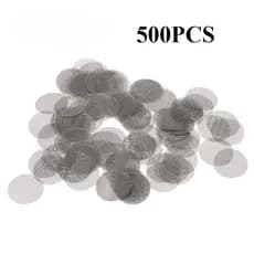 500 Peças 20mm Tela De Rede De Aço Inoxidável Redonda Filtros De Malha De Gaze De Metal