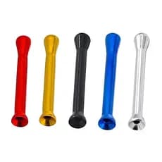 Tubo De Metal Portátil Legal Gadget Mini Liga De Alumínio Durável 68mm Um Oco