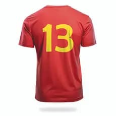 Camiseta Masculina Dry Fit Vermelha Futebol Esportes/Corridas 13
