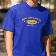 Camiseta Masculina Puro Suco do Brasil Malha Premium Slim Moda Masculina