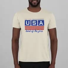 Camisetas Basicas Moda Casual Camisa Masculina Estampadas USA