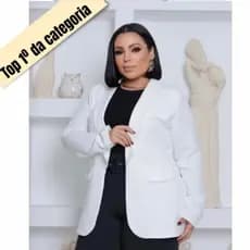 Blazer Feminino Plus Size Alfaiataria G1 G2 G3