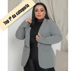Blazer Feminino Plus Size Alfaiataria G1 G2 G3 Inverno
