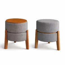 Puff 2 Em 1 Decorativo Vira Mesinha Luxuoso Moderno Decoração Sala de Estar Copa Cozinha Quarto Escritório Apartamento