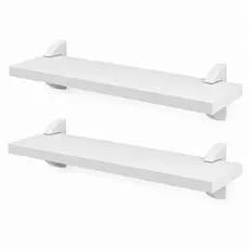 Kit 2 Prateleiras De Parede MDF Apoio Sala Quarto Apartamento Escritorio Decorativo Para Livros Acessorios Multiuso