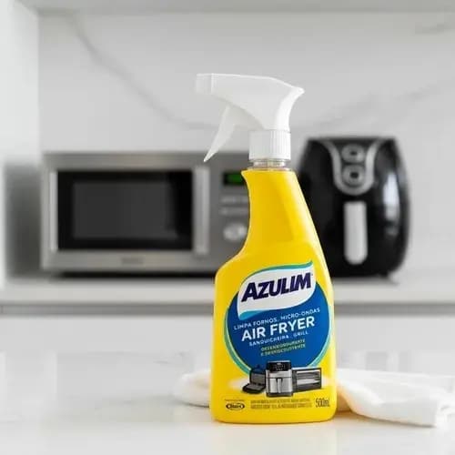 Limpa Air Fryer Fornos e Micro-ondas Azulim Desengordurante Desincrustante 500 ml