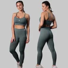 Legging Feminina de Poliamida Proteção UV50 Secagem Rápida Ideal para Academia Corrida e Dia a Dia