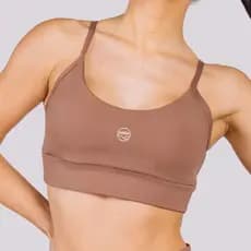 Top com Bojo Alcinha Fitness Poliamida Zero Transparência Compressão Alta Sustentação Academia Feminino