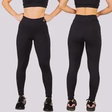Kit 2 Legging Fitness Poliamida Zero Transparência Proteção UV50 Compressão Alta Sustentação Academia