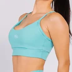 Top com Bojo Fitness Poliamida Zero Transparência Premium Alças Firmes Conforto Alta Sustentação