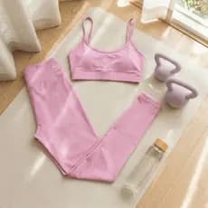 Conjunto Top com Bojo Alcinha + Legging com Poliamida Premium Zero Transparência Cós Alto Corrida Treino Yoga
