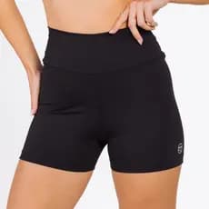 Shorts Fitness Poliamida Zero Transparência Compressão Alta Sustentação Academia Feminino