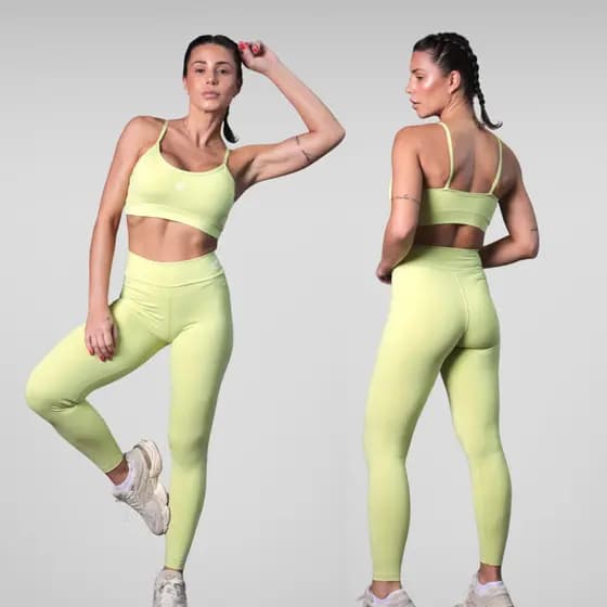 Legging Fitness Poliamida Zero Transparência Proteção UV50 Cós Alto Modelador Sustentação